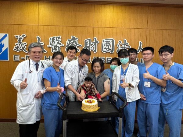 義大醫療跨團隊溫暖守護　百日奮戰迎來新生奇蹟 新生兒戰勝腸病毒重症　平安康復回家1